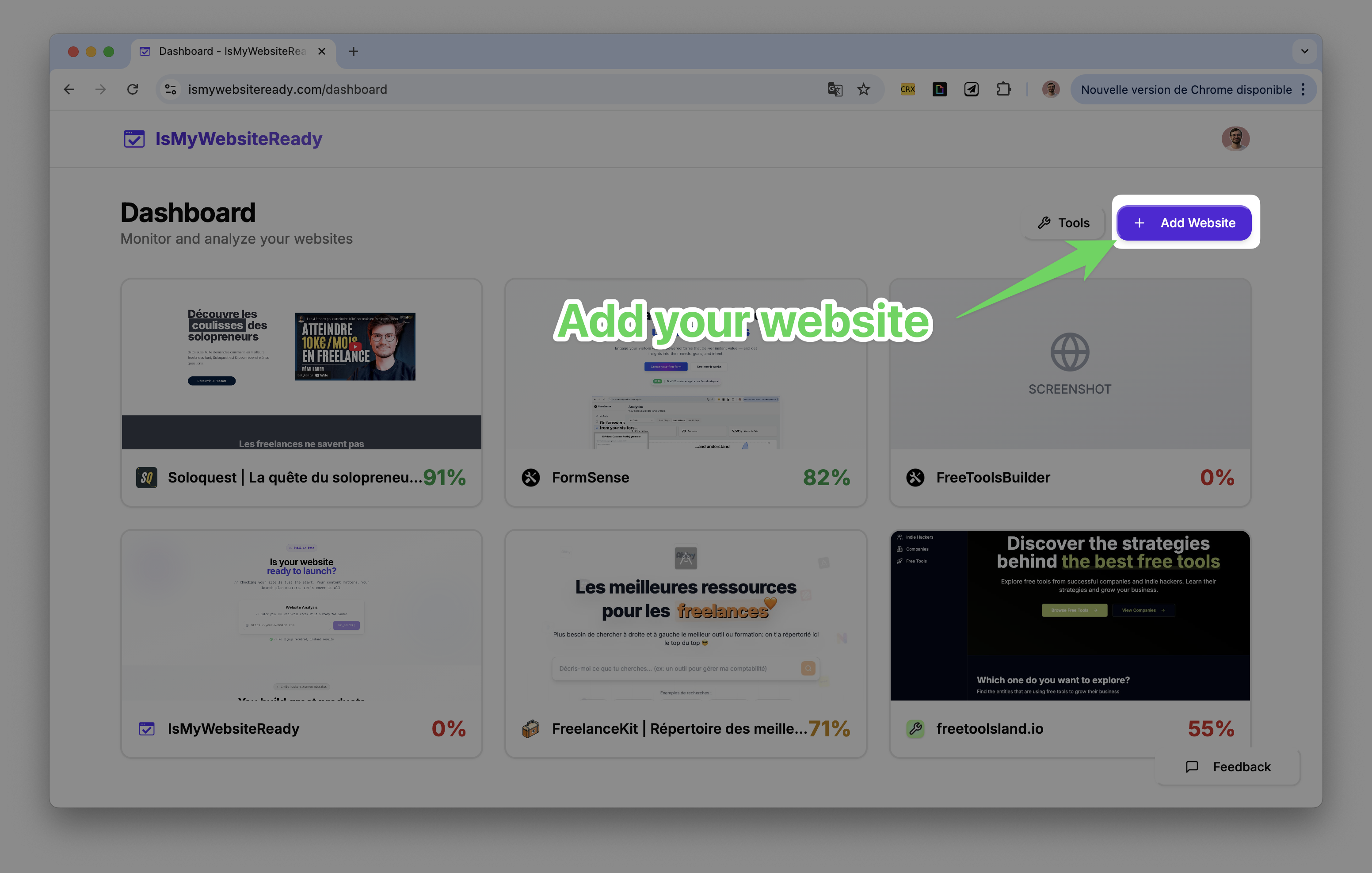 Add a website